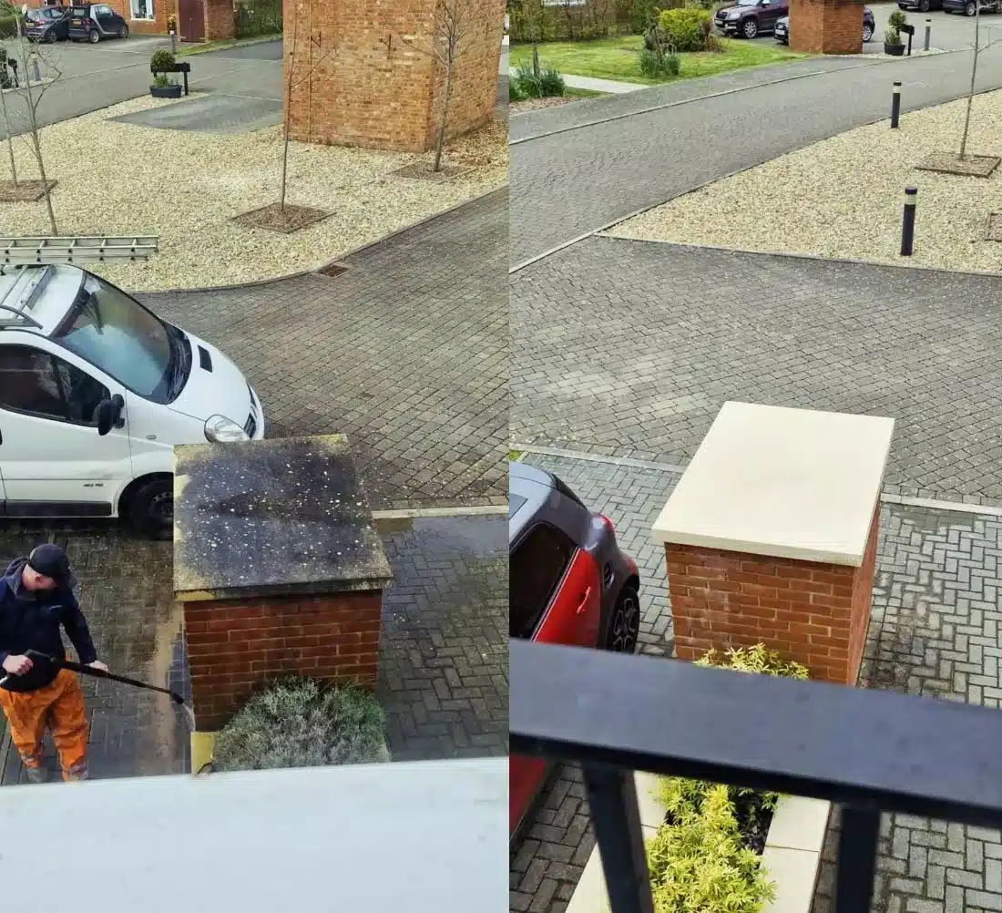 Coping stone cleaning